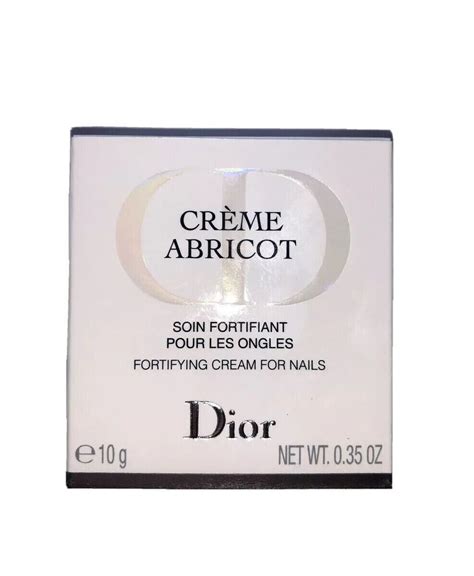 dior crème abricot fortifying cream for nails ingredients